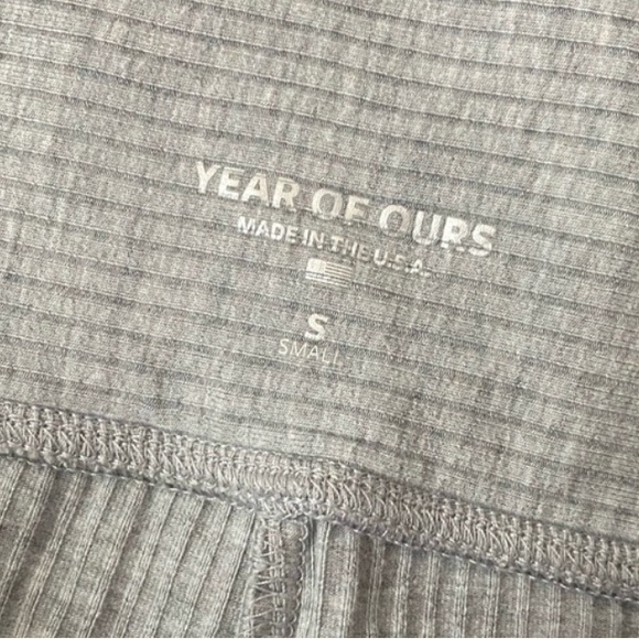 Year Of Ours Heather Grey Ribbed Side-Split “Flight Pants”. Women’s Size Small. - Picture 7 of 8
